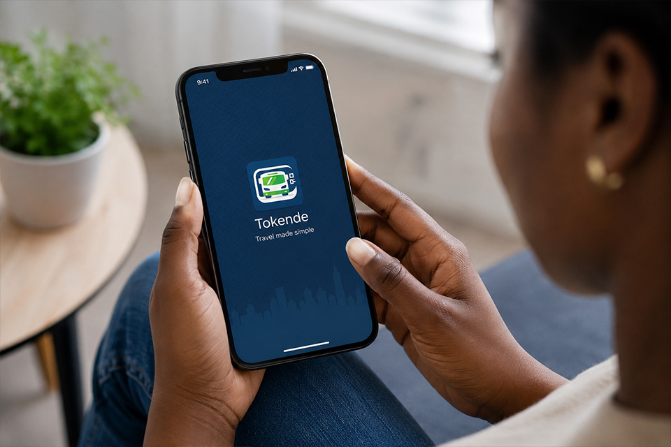 Tokende traveler app home screen